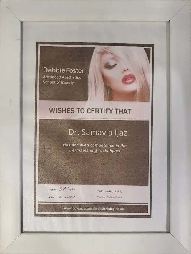 Dr. Samavia Dermaplaning Techniques - Debbie Foster / UK